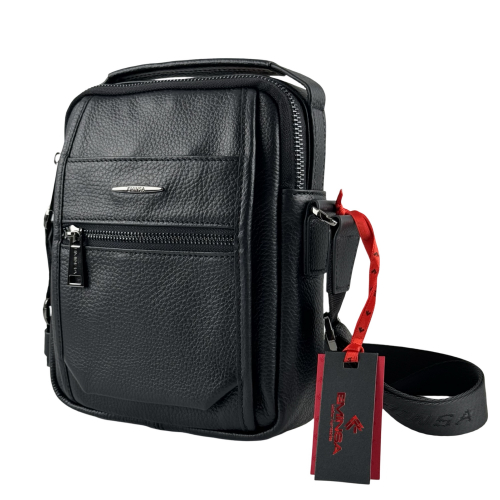 Сумка мужская кожаная Eminsa 6251 37-1 черная