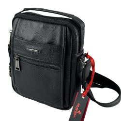 Сумка чоловіча шкіряна Eminsa 6251 37-1 чорна