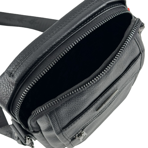 Сумка мужская кожаная Eminsa 6251 37-1 черная