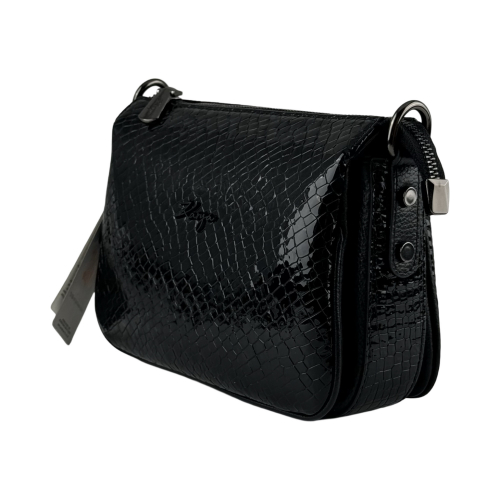 Сумка женская кожаная лакированная Karya 5069 черная