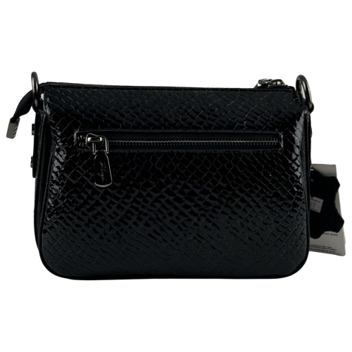 Сумка женская кожаная лакированная Karya 5069 черная