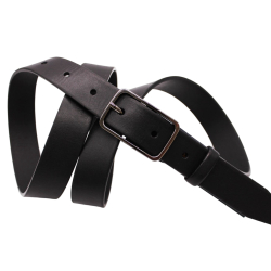 Ремінь жіночий шкіряний Кремінь 05.30.00.103 чорний 125 см