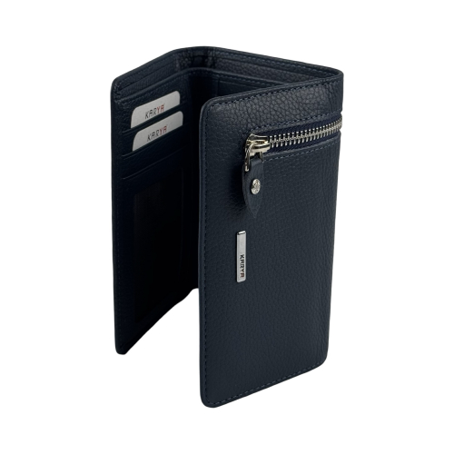 Кошелек женский кожаный Karya 2004-44 темно-синий