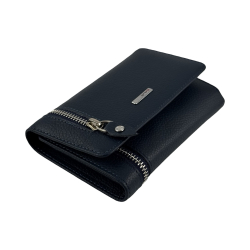 Кошелек женский кожаный Karya 2004-44 темно-синий