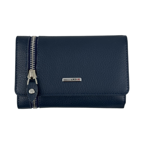 Кошелек женский кожаный Karya 2004-44 темно-синий
