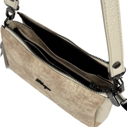 Сумка жіноча шкіряна лакована Karya 5070-571 екрю