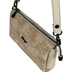 Сумка жіноча шкіряна лакована Karya 5070-571 екрю