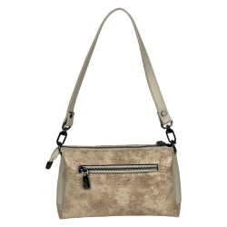 Сумка жіноча шкіряна лакована Karya 5070-571 екрю