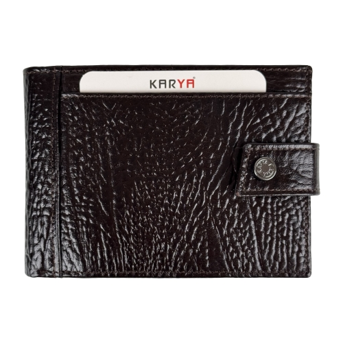 Гаманець чоловічий шкіряний Karya 0456-04 темно-коричневий