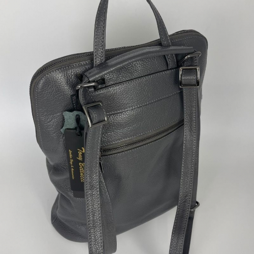 Рюкзак жіночий шкіряний Tony Bellucci 0341 сірий