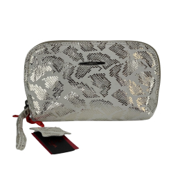 Косметичка жіноча шкіряна Eminsa 2071 111 срібляста