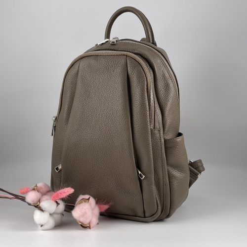 Рюкзак жіночий шкіряний Genuine Leather 543311 бежевий