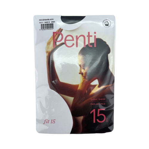 Колготки жіночі Penti Fit 15 DEN чорні Size 1-S