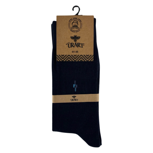 Носки мужские Urart Cotton 7451 высокие темно-синие Size 41-45