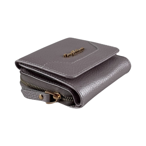 Шкіряний гаманець жіночий Tony Bellucci 864-1033 сріблястий