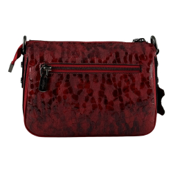 Сумка женская кожаная лакированная Karya 5069-589 красная