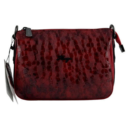 Сумка женская кожаная лакированная Karya 5069-589 красная