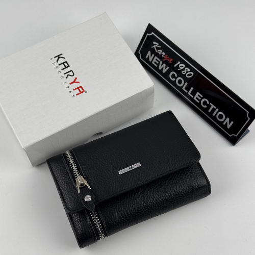 Кошелек женский кожаный Karya 2004-45 черный