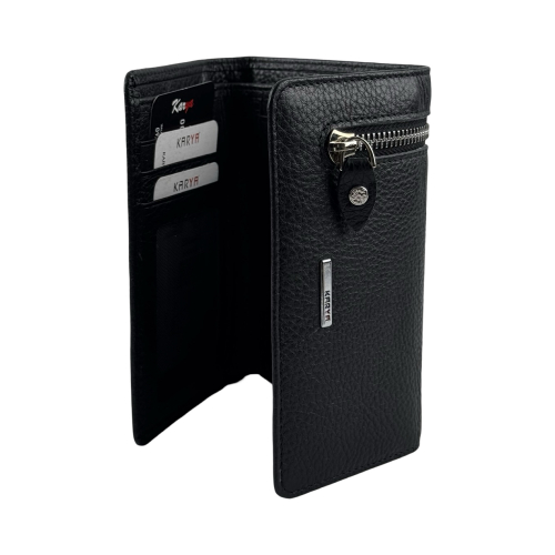 Кошелек женский кожаный Karya 2004-45 черный