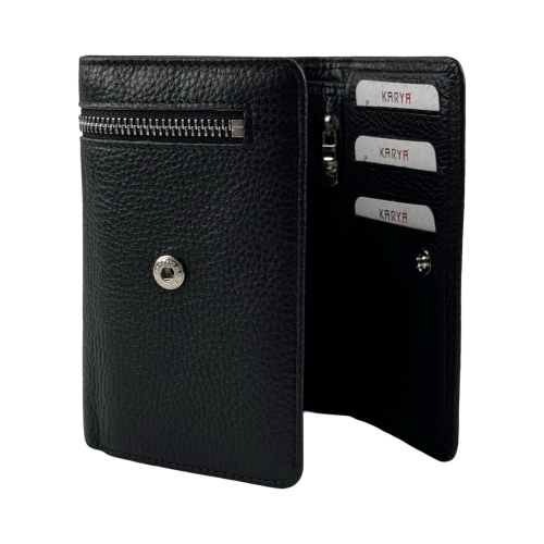 Кошелек женский кожаный Karya 2004-45 черный