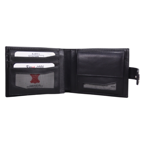 Гаманець чоловічий шкіряний Karya 0456-612 чорний