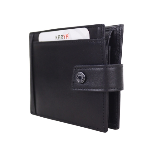 Гаманець чоловічий шкіряний Karya 0456-612 чорний