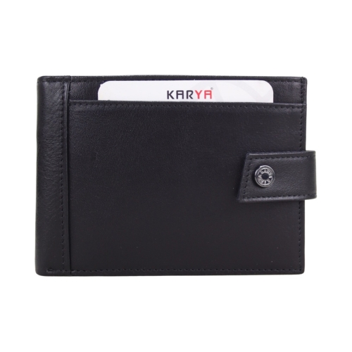 Гаманець чоловічий шкіряний Karya 0456-612 чорний