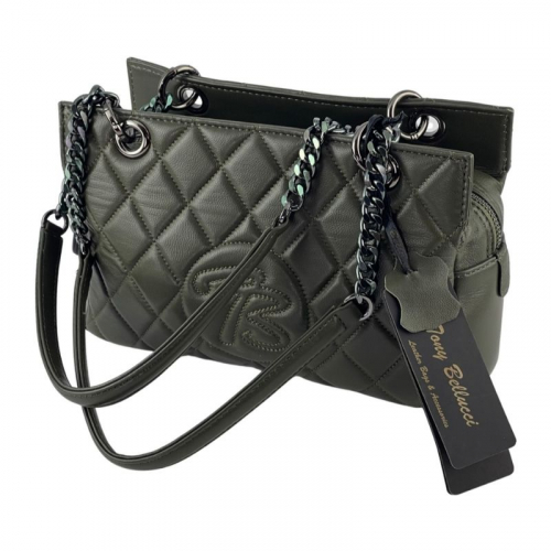 Сумка жіноча шкіряна Tony Bellucci 0462-2011 хаки