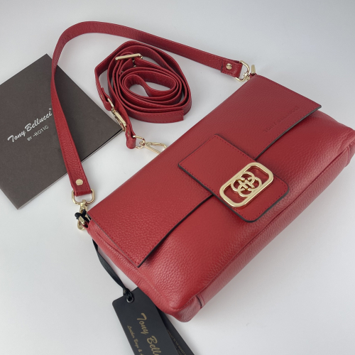 Сумка женская кожаная Tony Bellucci 0523-282 красная