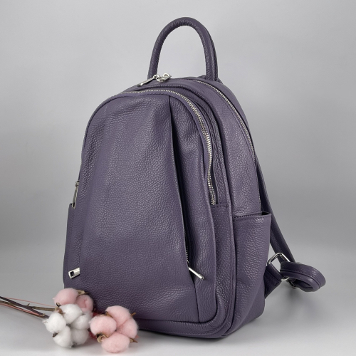 Рюкзак жіночий шкіряний Genuine Leather 543311 бузковий