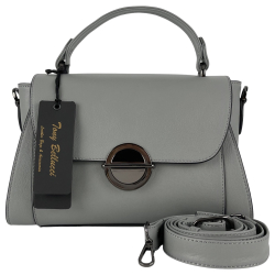 Сумка женская кожаная Tony Bellucci 0551-1031 светло серая