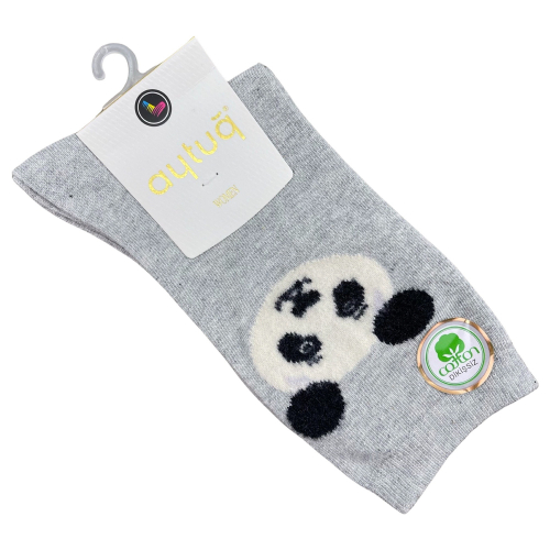 Шкарпетки жіночі Aytug Cotton 41080 високі світло-сірі Size 36-40