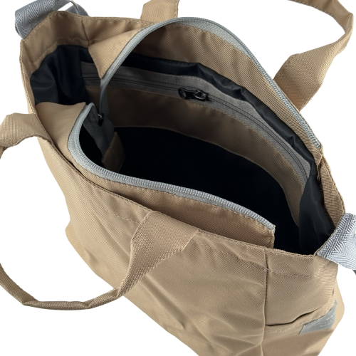 Сумка жіноча із водовідштовхувальних матеріалів High Level Color 2 карамельна