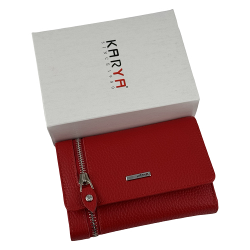 Кошелек женский кожаный Karya 2004-46 красный