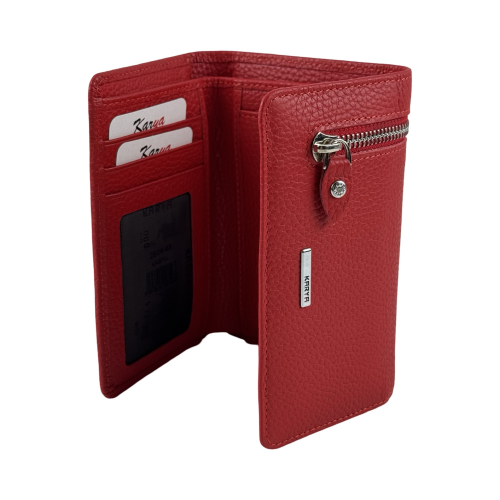 Кошелек женский кожаный Karya 2004-46 красный