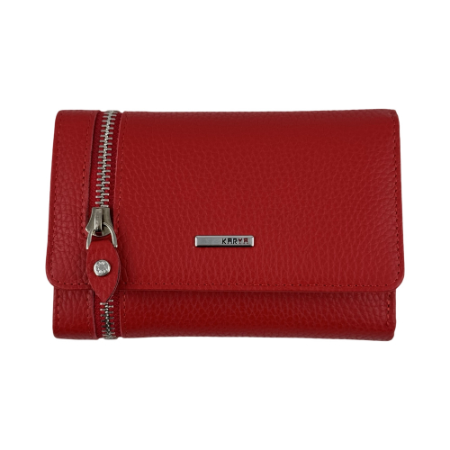 Кошелек женский кожаный Karya 2004-46 красный