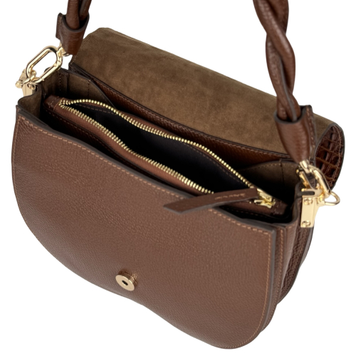 Сумка женская кожаная Karya 2448-650 коричневая