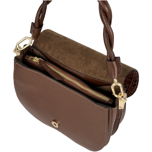 Сумка женская кожаная Karya 2448-650 коричневая