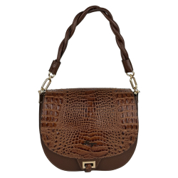 Сумка женская кожаная Karya 2448-650 коричневая