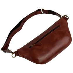 Сумка крос боді чоловіча шкіряна Vittorio Safino VS 055 коньяк Кентуккі
