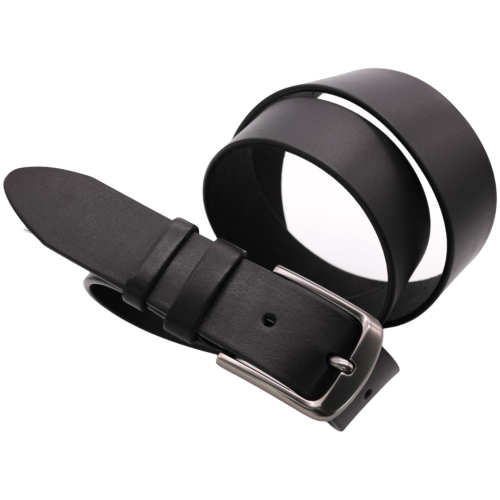 Ремень мужской кожаный Кремень 01.40.00.156 черный 110 см