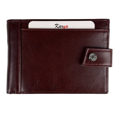 Гаманець чоловічий шкіряний Karya 0456-614 темно-коричневий