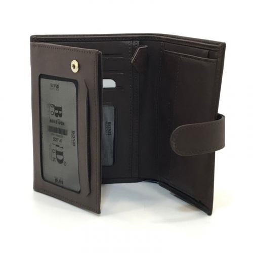 Гаманець чоловічий шкіряний гладкий Bond 527