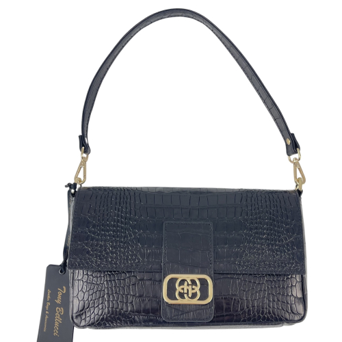 Сумка жіноча шкіряна Tony Bellucci 0523-356 чорна