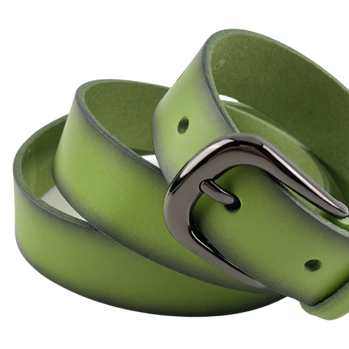 Ремінь жіночий шкіряний Кремінь 05.30.00.17 120 см салатовий