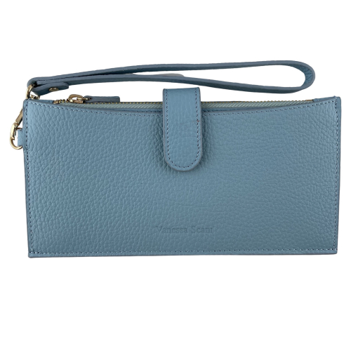 Гаманець-портмоне жіночий шкіряний Vanessa Scani T810-210 блакитний