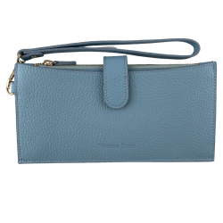Гаманець-портмоне жіночий шкіряний Vanessa Scani T810-210 блакитний