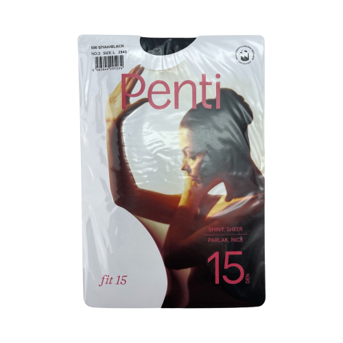 Колготки женские Penti Fit 15 DEN черные Size 3-L