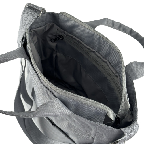 Сумка жіноча з водовідштовхувальних матеріалів High Level Color 2 світло-сіра