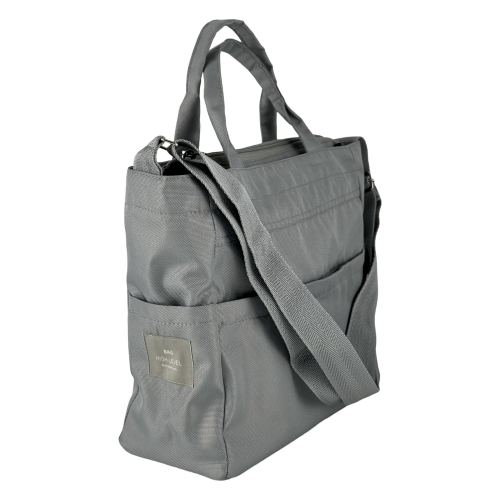 Сумка жіноча з водовідштовхувальних матеріалів High Level Color 2 світло-сіра